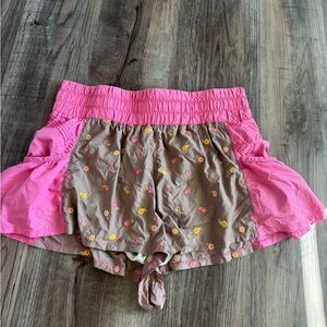 FP Movement Get Your Flirt On Embroidered Shorts